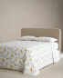 Sunflower print flat sheet