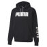 Puma Rebel Bold Logo Pullover Hoodie Mens Black Casual Athletic Outerwear 582762