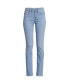 Plus Size Mid Rise Straight Leg Blue Jeans