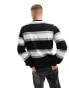 HUGO Diragol_S stripe logo sweatshirt in black