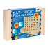 PETIT COLLAGE Day + Night Four In A Row Wooden Board Game