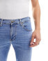 Lee Luke slim tapered fit jeans in working man worn light wash