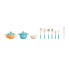 GIROS Eco Kitchen Set 16 Pieces Bio Plastic