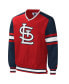 Men's Red St. Louis Cardinals Yardline V-Neck Pullover Windbreaker