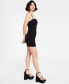 Juniors' Imitation-Pearl Neckline Bodycon Dress