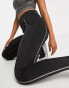 Threadbare – Fitness – Sport-Leggings in Schwarz mit Kontrastnaht