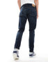 Polo Ralph Lauren Parkside straight fit icon logo back pocket jeans in dark wash