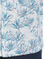 Men's Short Sleeve Button-Front Floral Print Viscose Shirt