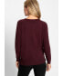 Women's Long Sleeve Embellished Boat Neck Sweater