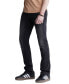 Men's Ash Slim-Fit Fleece Black Jeans in Sanded Wash