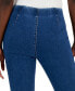 Juniors' Seam-Front Pull-On Flare Jeans