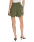 Ba&Sh Drawstring Linen-Blend Short Women's Green 40