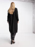 Noisy May Curve lightweight longline cardigan in black