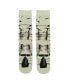 Men's Mummy White Animigos Crew Socks