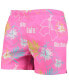 Men's Pink Ohio State Buckeyes Neon Floral Swim Trunks