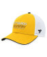 Men's Gold Pittsburgh Penguins Authentic Pro Rink Trucker Adjustable Hat