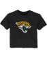 Baby Boys and Girls Black Jacksonville Jaguars Primary Logo T-shirt