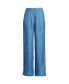 Petite High Rise TENCEL Fiber Pleated Wide Leg Pants