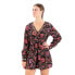 SUPERDRY Printed V Tea Long Sleeve Short Dress