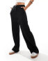 Vila smart wide leg trousers in black