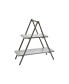 Grey Wash Wood & Metal Two Tier Server