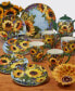 Sunflower Bouquet Set of 4 Dinner Plate 11"