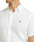 Men's Short-Sleeve Linen Button-Up