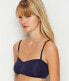 OnGossamer 263341 Womens Cabana Cotton Bandeau Bra Navy Size Small