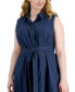 Plus Size Denim Shirtdress