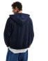 Weekday zip through hoodie in navy