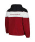 Men's Cardinal Arkansas Razorbacks Center Line Half-Zip Raglan Hoodie Jacket