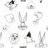 Пододеяльник Looney Tunes Looney B&W Белый black 175 темы 240 x 220 cm