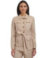 Women's Linen-Blend Tie Front Blazer