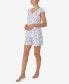 Women's short Sleeve Ruffle PJ Set