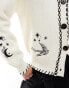 Never Fully Dressed Mystical tattoo knit cardigan in cream