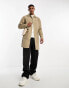 Only & Sons longline mac in beige