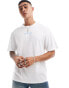 Jack & Jones oversized snake back print t-shirt in white