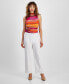 Women's Darted-Waist Wide-Leg High-Rise Pants, Created for Macy's