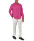 Men's Regular-Fit Non-Iron Performance Stretch Rose-Print Button-Down Shirt