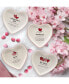 Valentine's Day Tidbit Plates, Set of 4