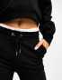 Stradivarius basic jogger co-ord in black