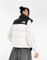 The North Face Nuptse '96 down puffer gilet in cream and black