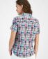 Women's Patchwork Plaid Cotton Shirt