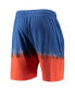 Men's Blue and Orange New York Knicks Hardwood Classic Authentic Shorts