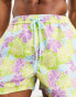 South Beach swim shorts in lilac floral print