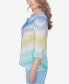 Petite Hyannisport Tie Dye Chevron Tunic