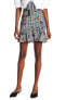 Romeo and Juliet Couture 155787 Women's Gingham & Floral Print Skirt Sz. Small