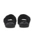 Puma fluff slippers in black