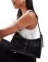 Pull&Bear shoulder bag with contrast detail in black