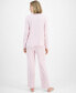 Women's 2-Pc. Pointelle Lace-Trim Pajama Set, Created for Macy's